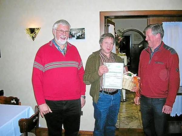 Hartwig Stieneker, Grünkohlkönig Erwin Schallenberg und Werner Hülsmeier