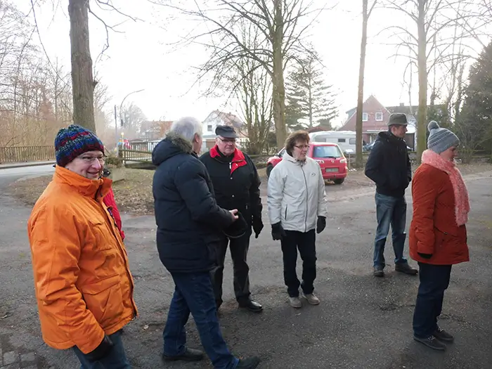Start der Grünkohlwanderung