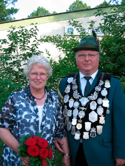 König Rudi mit Frau Erika