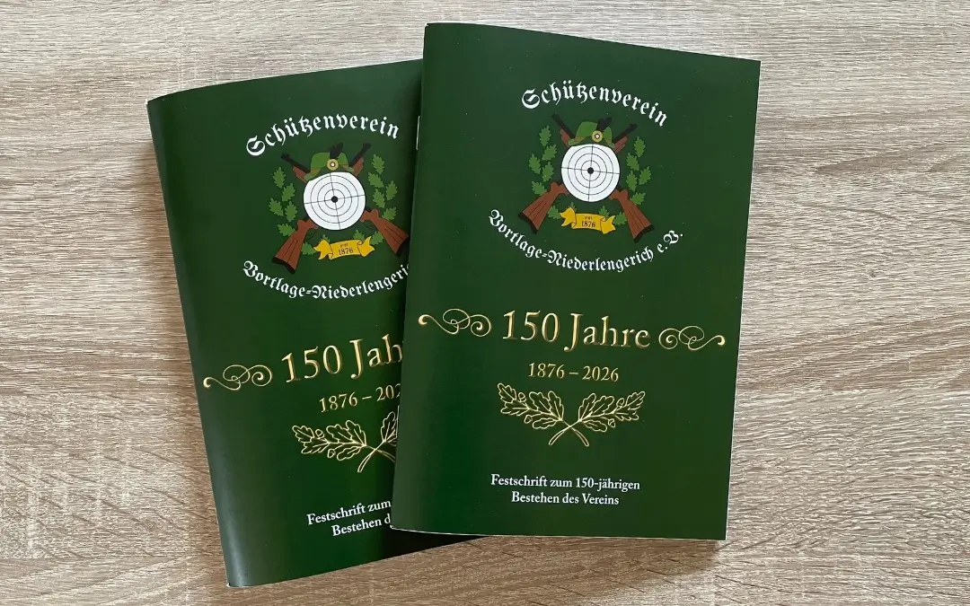 Foto der Festschrift zum Jubiläum 150 Jahre SV Vortlage-Niederlengerich e.V. im Jahr 2026